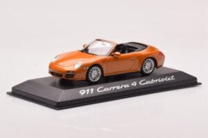 Porsche 911 997 Carrera 4 Cabriolet Orange Metallic Minichamps 1:43 WAP02001618 Diecast — photo 2 of 4