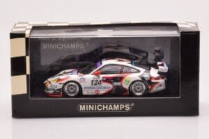 Porsche 911 997 GT3 Cup #124 Mattheus / Geoffroy / Vanbellingen / Fumal 24 Hours of Spa 2005 Minichamps 1:43 400056224 Diecas — photo 4 of 4