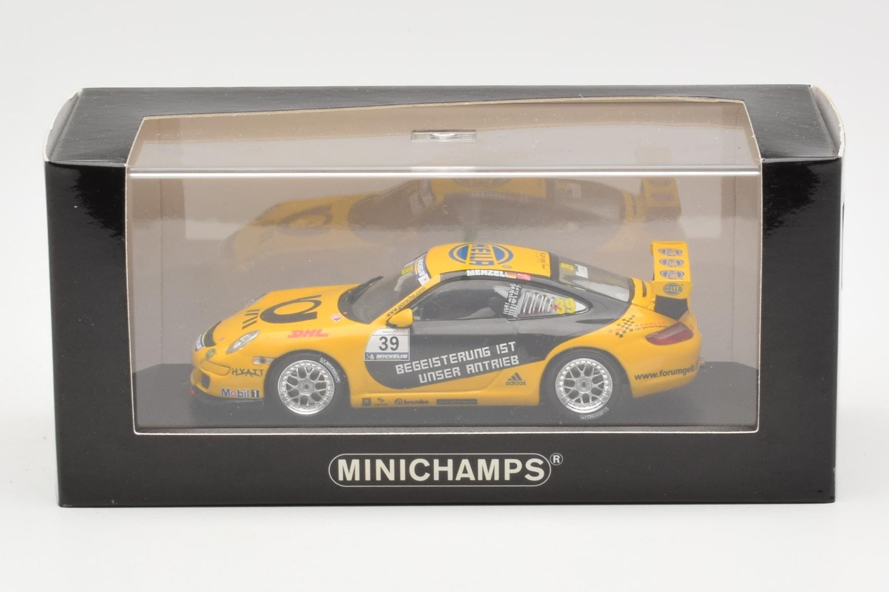 Porsche 911 997 GT3 Cup Tolimit Motorsport #39 Menzel Porsche Supercup 2007 Minichamps 1:43 400066439 Diecast — photo 4 of 4