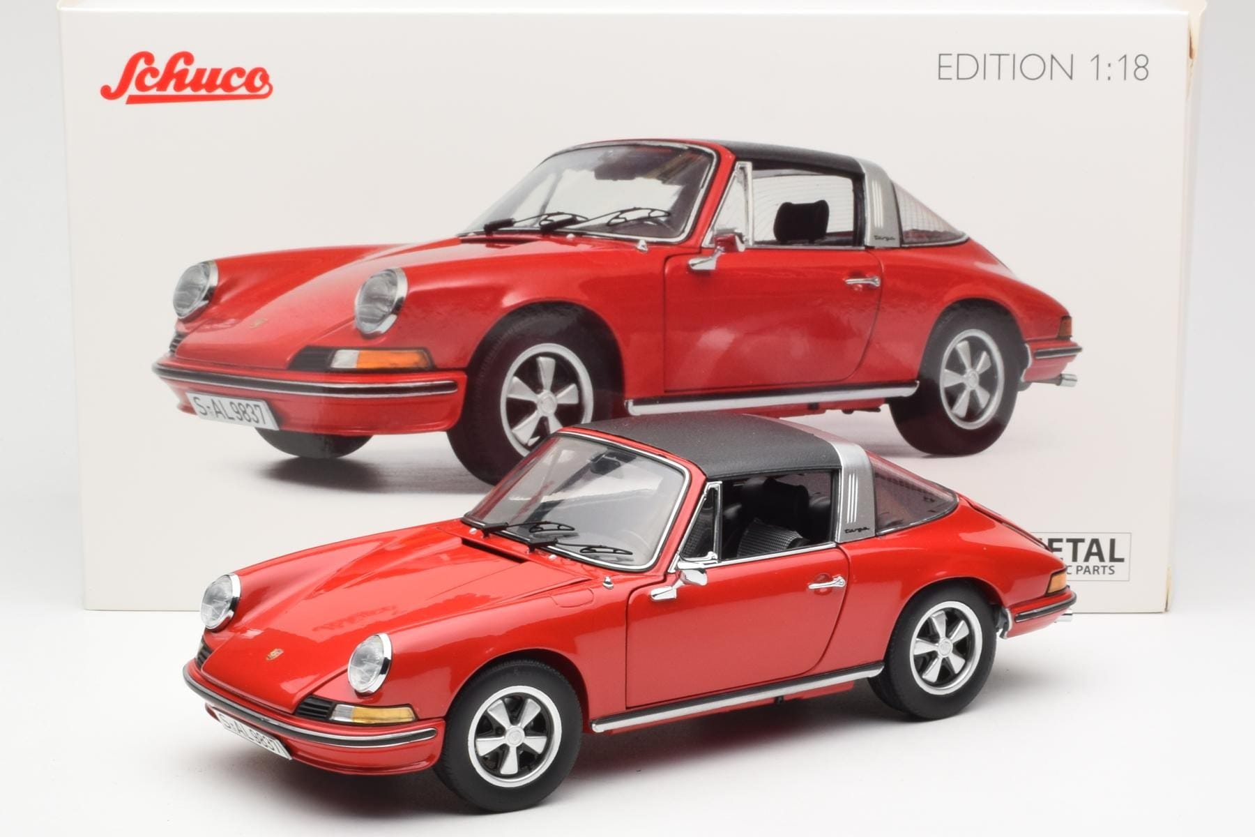 Porsche 911 Targa S Red Schuco 1:18 450036200 Diecast — photo 9 of 9