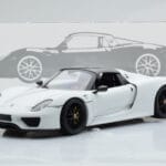 Porsche 918 Spyder Weissach Package White With Black Wheels Minichamps 1:18 - image 9 of 9