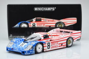 Porsche 956L Spirit of America #8 G. Follmer / J. Morton / K. Miller 24 Hours of Le Mans 1986 Minichamps 1:18 180866508 Dieca — photo 8 of 8