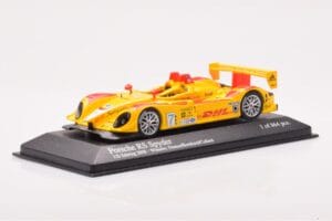 Porsche RS Spyder LMP2 #7 R. Dumas / T. Bernhard / E. Collard Sebring 12 Hours Winners 2008 Minichamps 1:43 400086807 Diecast — photo 2 of 4