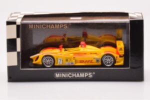 Porsche RS Spyder LMP2 #7 R. Dumas / T. Bernhard / E. Collard Sebring 12 Hours Winners 2008 Minichamps 1:43 400086807 Diecast — photo 4 of 4