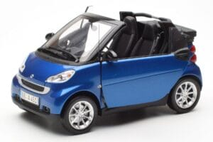Smart Fortwo 451 Cabrio Blue & Black Minichamps 1:18 150036330 Diecast — photo 2 of 8