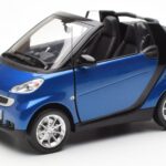 Smart Fortwo 451 Cabrio Blue & Black Minichamps 1:18