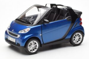 Smart Fortwo 451 Cabrio Blue & Black Minichamps 1:18