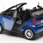 Smart Fortwo 451 Cabrio Blue & Black Minichamps 1:18 - image 5 of 8