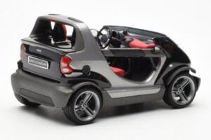 Smart Fortwo Crossblade Cabriolet Silver Black Kyosho 1:18 13440 Diecast — photo 2 of 6