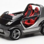 Smart Fortwo Crossblade Cabriolet Silver Black Kyosho 1:18