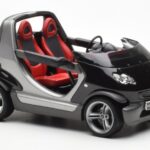Smart Fortwo Crossblade Cabriolet Silver Black Kyosho 1:18 - image 4 of 6