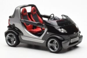 Smart Fortwo Crossblade Cabriolet Silver Black Kyosho 1:18 13440 Diecast — photo 4 of 6