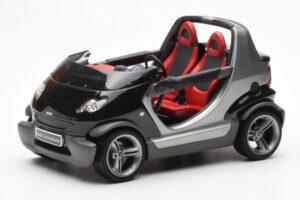 Smart Fortwo Crossblade Cabriolet Silver Black Kyosho 1:18