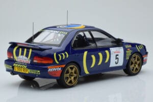 Subaru Impreza 555 #5 C. Sainz / L. Moya Tour de Corse 1995 IXO 1:18 18RMC063A Diecast — photo 2 of 6