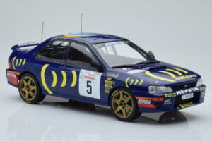 Subaru Impreza 555 #5 C. Sainz / L. Moya Tour de Corse 1995 IXO 1:18 18RMC063A Diecast — photo 4 of 6