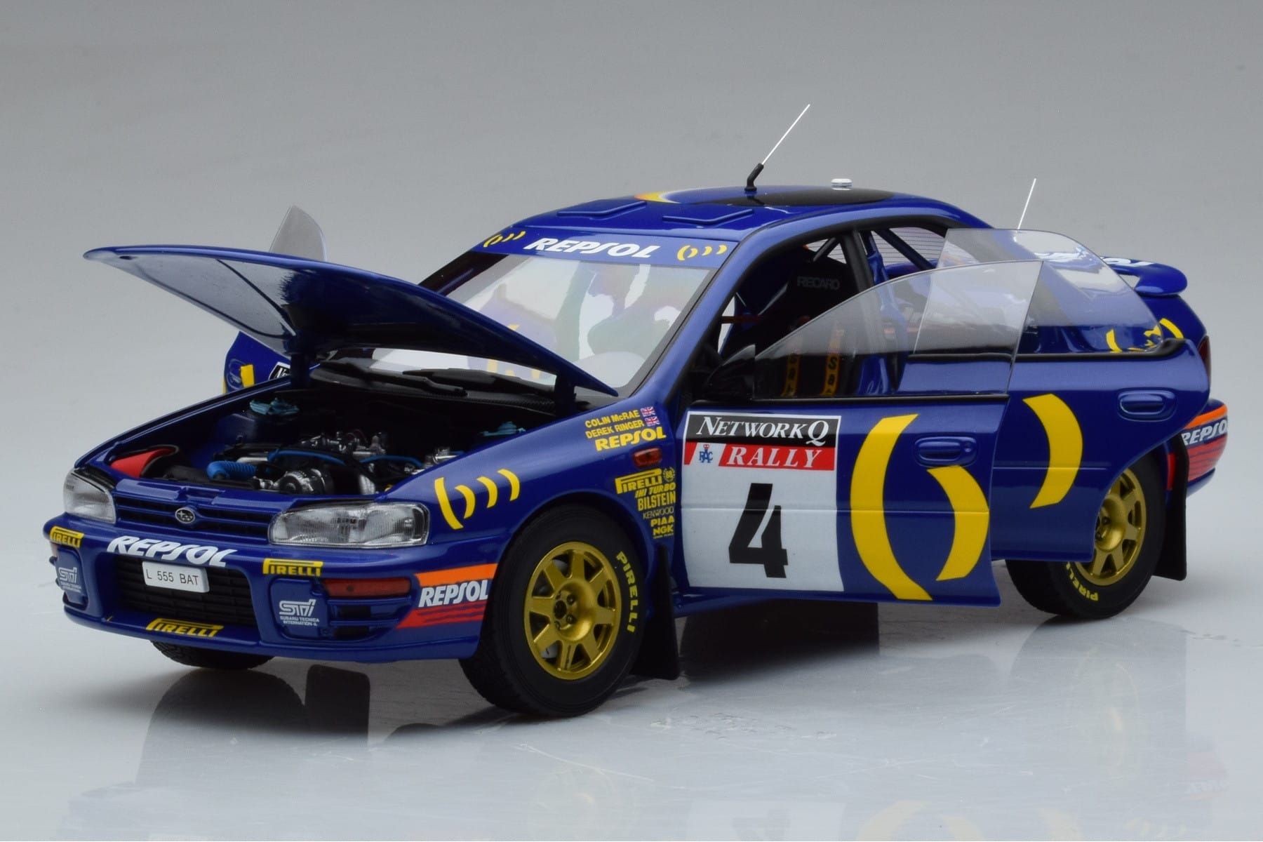 Subaru Impreza #4 C. McRae / D. Ringer Winner RAC Rally 1994 Kyosho 1:18 08962A Diecast — photo 2 of 9