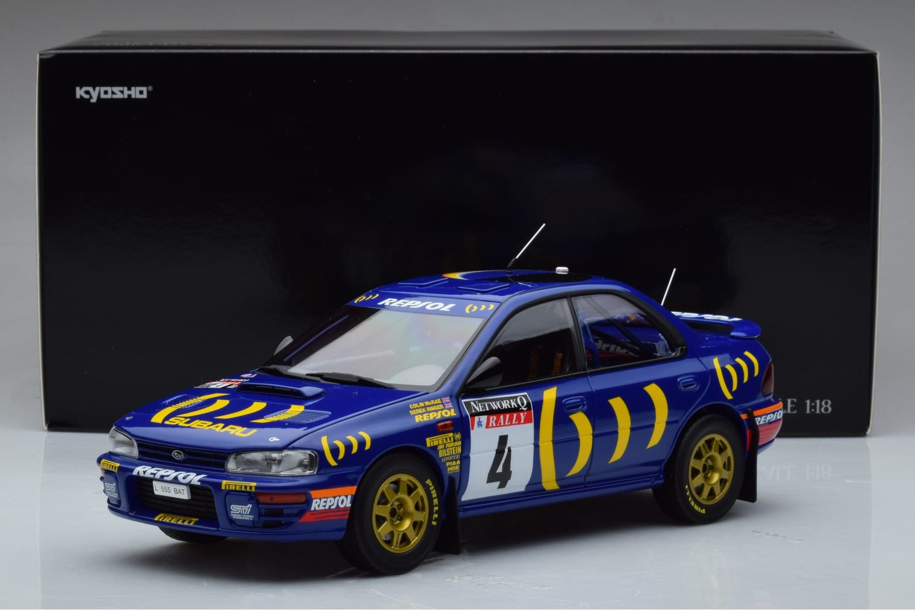 Subaru Impreza #4 C. McRae / D. Ringer Winner RAC Rally 1994 Kyosho 1:18 08962A Diecast — photo 9 of 9