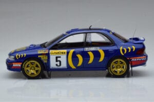 Subaru Impreza #5 C. Sainz / L. Moya 2nd Place Rally Monte Carlo 1995 Kyosho 1:18 08962B Diecast — photo 4 of 9