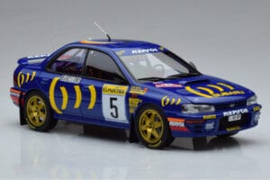 Subaru Impreza #5 C. Sainz / L. Moya 2nd Place Rally Monte Carlo 1995 Kyosho 1:18 08962B Diecast — photo 5 of 9