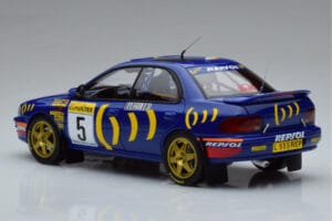 Subaru Impreza #5 C. Sainz / L. Moya 2nd Place Rally Monte Carlo 1995 Kyosho 1:18 08962B Diecast — photo 6 of 9