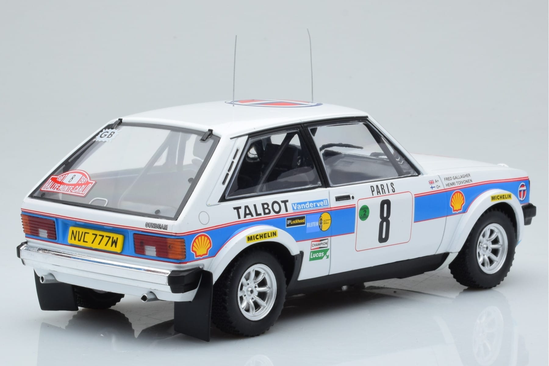 Talbot Sunbeam Lotus Night Version #8 H. Toivonen / P. White Rally Monte Carlo 1981 IXO 1:18 18RMC095B Diecast — photo 2 of 6