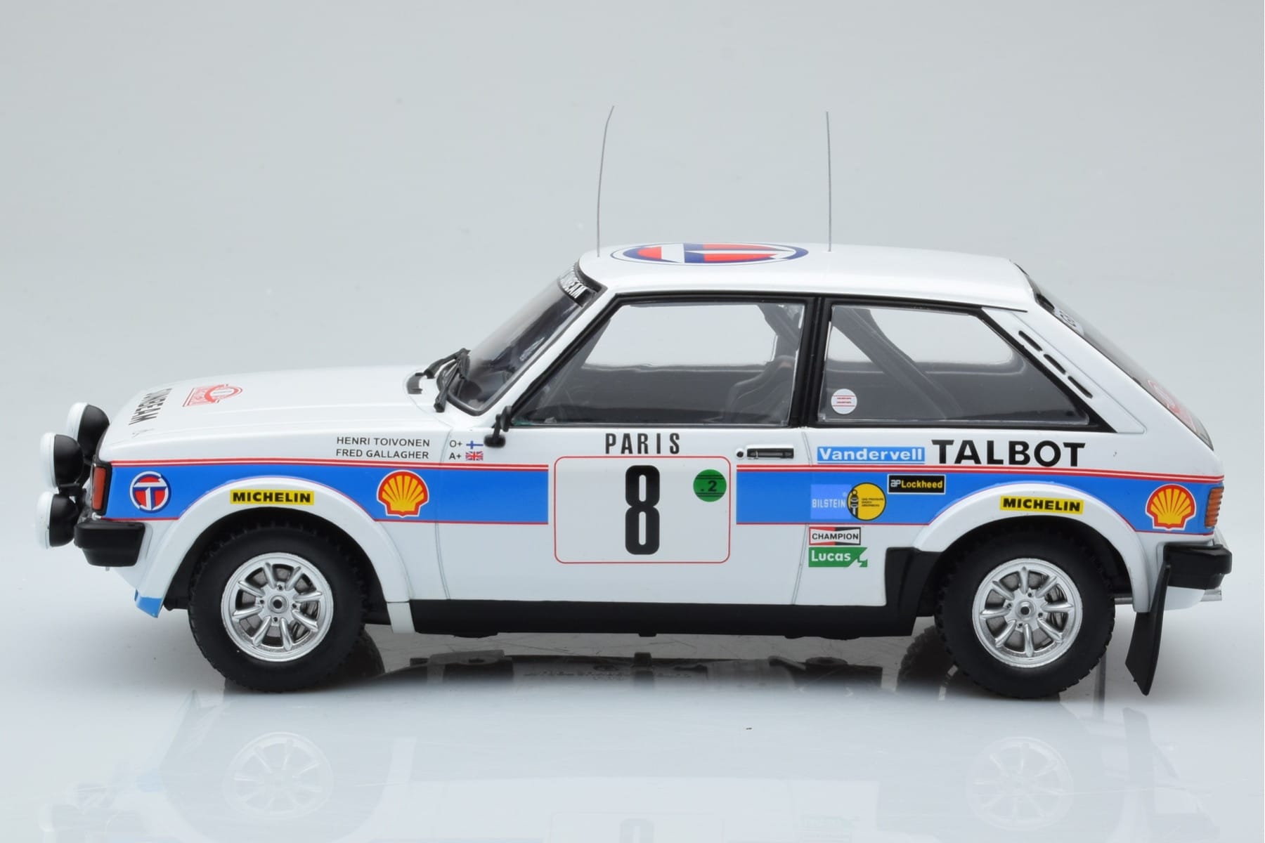 Talbot Sunbeam Lotus Night Version #8 H. Toivonen / P. White Rally Monte Carlo 1981 IXO 1:18 18RMC095B Diecast — photo 3 of 6
