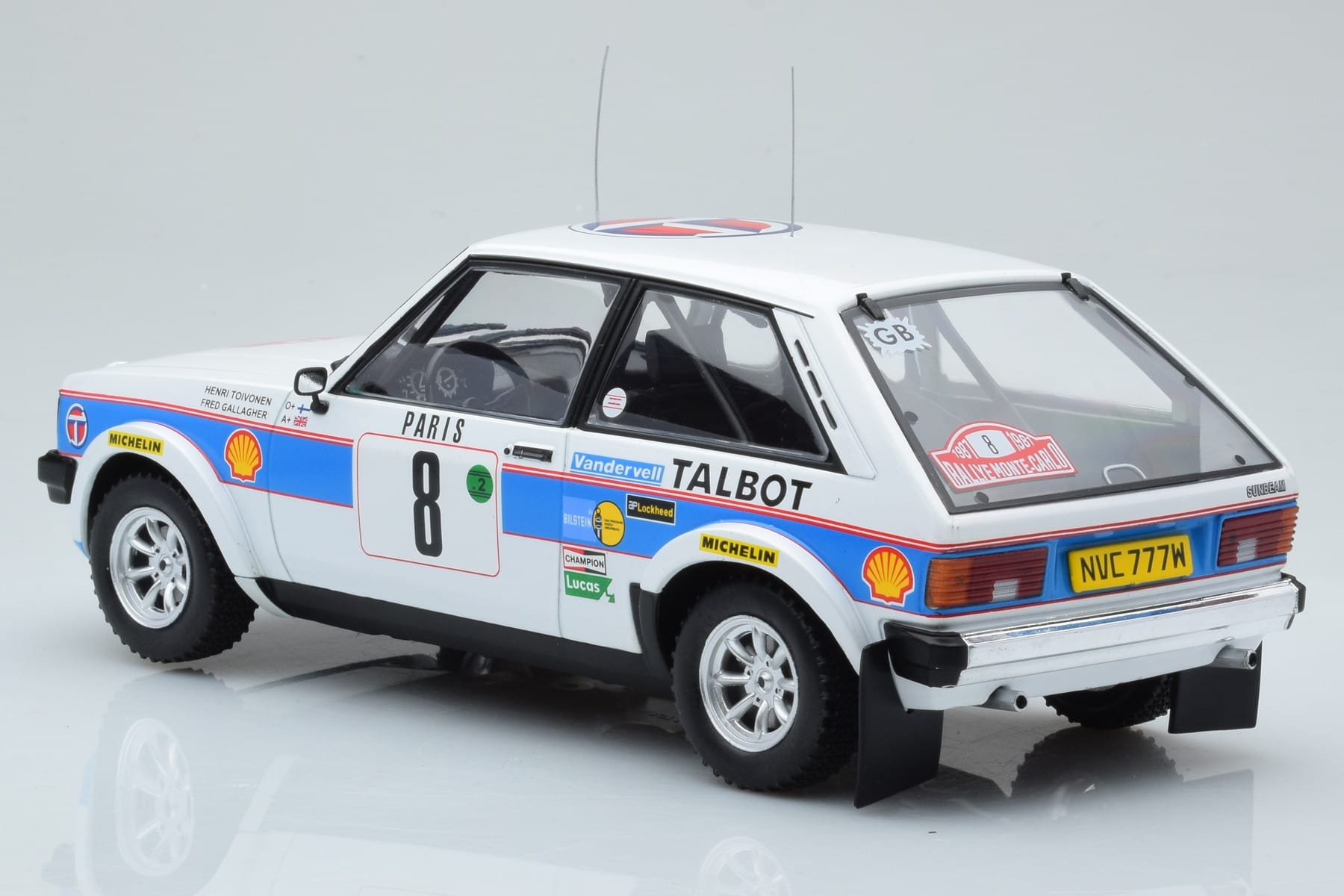 Talbot Sunbeam Lotus Night Version #8 H. Toivonen / P. White Rally Monte Carlo 1981 IXO 1:18 18RMC095B Diecast — photo 5 of 6