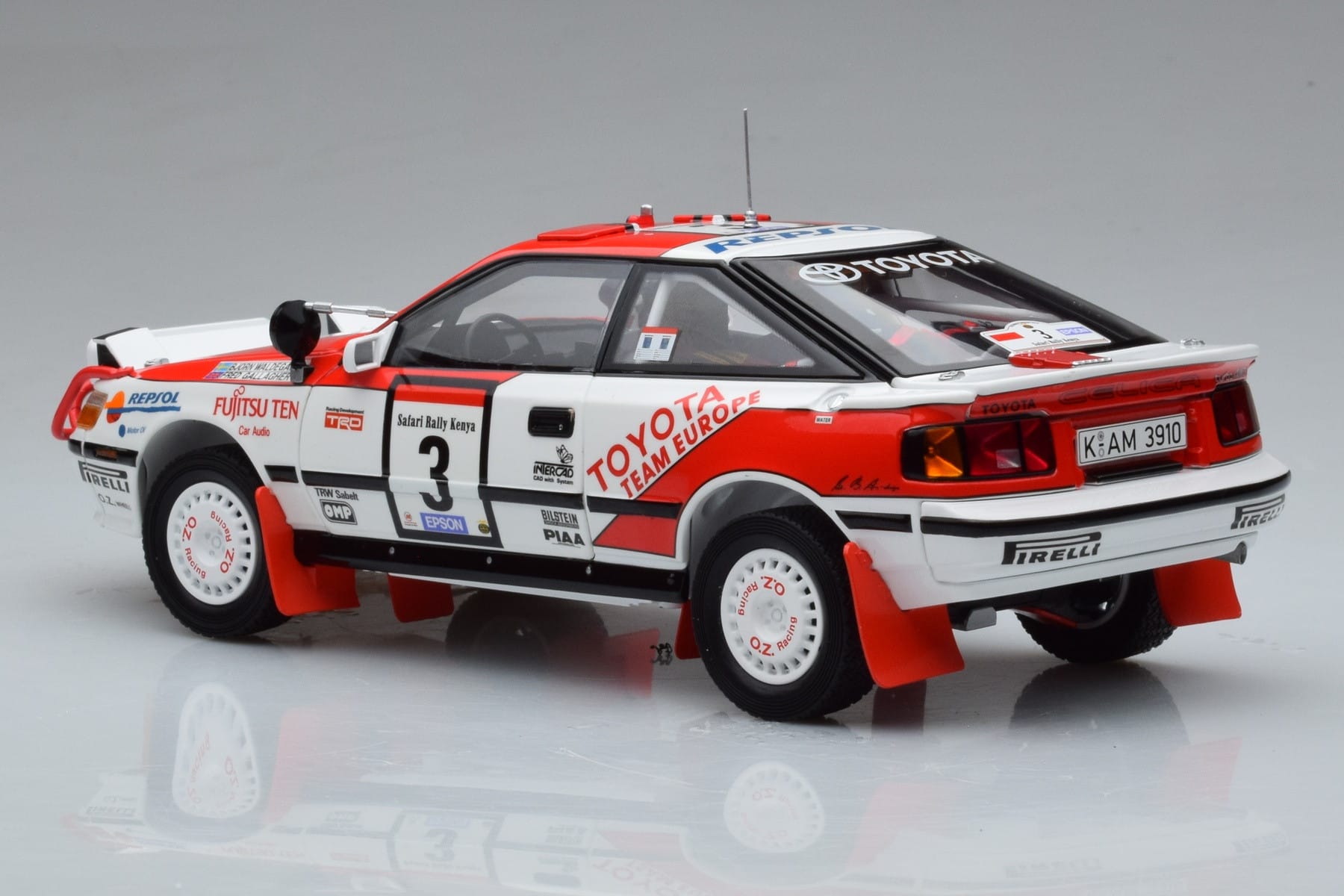 Toyota Celica GT-Four ST165 #3 B. Waldegard / F. Gallagher Winner Safari Rally 1990 Kyosho 1:18 08961A Diecast — photo 6 of 12