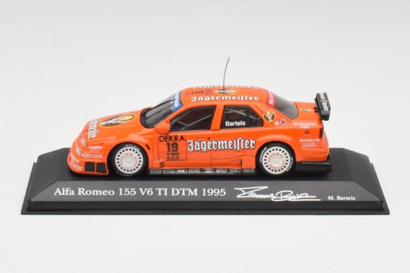 Alfa Romeo 155 V6 TI #19 Jagermeister M. Bartels DTM 1995 Minichamps 1:43 430950219 Diecast