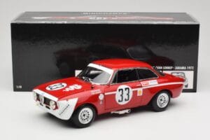 Alfa Romeo GTA 1300 Junior #33 T. Hezemans / G. van Lennep Hezemans Jarama 1972 Minichamps 1:18 100721233 Diecast — photo 8 of 8