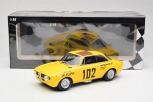 Alfa Romeo GTA 1300 #102 Squadra Corse R. Zanetti / M. Ruspa / Monzeglio Targa Florio 1971 Minichamps 1:18 155711202 Diecast — photo 6 of 6