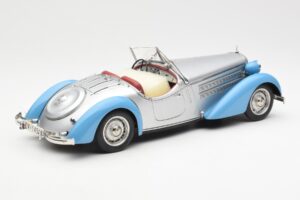 Audi 225 Front Roadster Blue Silver CMC 1:18 M-075B Diecast — photo 2 of 6