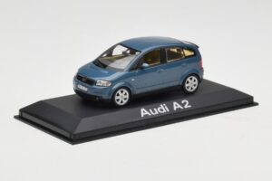 Audi A2 Blue Metallic Minichamps 1:43 20022200748005 Diecast — photo 2 of 4