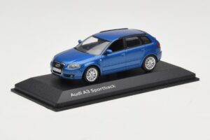 Audi A3 8P Sportback Mauritius Blue Minichamps 1:43 5010403033 Diecast — photo 2 of 4