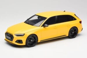 Audi RS4 B9 Avant 25th Anniversary Vegas Yellow GT Spirit 1:18 GT935 Resin