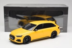 Audi RS4 B9 Avant 25th Anniversary Vegas Yellow GT Spirit 1:18 GT935 Resin — photo 6 of 6