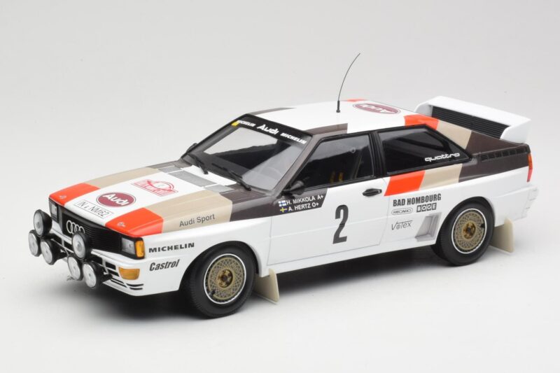 Audi Quattro A1 #2 H. Mikkola / A. Hertz Audi Sport Rally Monte Carlo 1983 Minichamps 1:18 155831102 Diecast