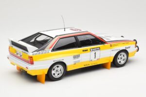 Audi Quattro A2 Audi Sport #1 W. Röhrl / C. Geistdörfer DNF Sanyo Rally of New Zealand 1984 Minichamps 1:18 155841101 Diecast — photo 2 of 6