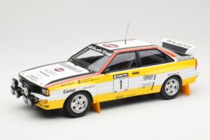 Audi Quattro A2 Audi Sport #1 W. Röhrl / C. Geistdörfer DNF Sanyo Rally of New Zealand 1984 Minichamps 1:18 155841101 Diecast