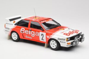 Audi Quattro A2 #2 B. Waldegård / H-T. Thorszelius Belga Team Winners Boucles de Spa 1985 Minichamps 1:18 155851102 Diecast — photo 4 of 6