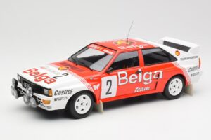 Audi Quattro A2 #2 B. Waldegård / H-T. Thorszelius Belga Team Winners Boucles de Spa 1985 Minichamps 1:18 155851102 Diecast
