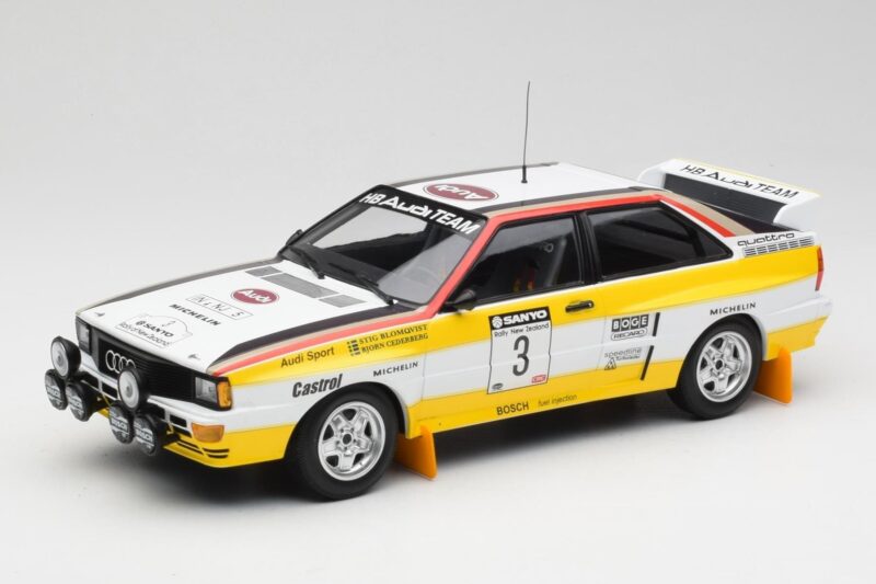 Audi Quattro A2 #3 S. Blomqvist / B. Cederberg Audi Sport Winners Sanyo Rally of New Zealand 1984 Minichamps 1:18 155841103 D