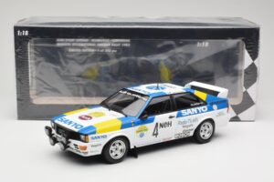 Audi Quattro #4 S. Blomqvist / B. Cederberg Audi Sport Sweden Winners International Swedish Rally 1982 Minichamps 1:18 155821 — photo 6 of 6
