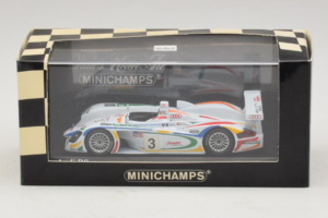 Audi R8 LMP #3 J. Herbert / R. Kelleners 24 Hours of Le Mans 2001 Minichamps 1:43 400010903 Diecast — photo 5 of 5