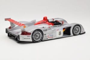 Audi R8 LMP900 #8 Audi Sport Team Joest F. Biela / E. Pirro / T. Kristensen 24 Hours of Le Mans 2000 Maisto 1:18 38899 Diecas — photo 2 of 6