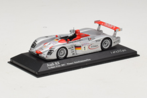 Audi R8 LMP #1 F. Biela / E. Pirro / T. Kristensen 24 Hours of Le Mans Winner 2001 Minichamps 1:43 400011201 Diecast — photo 2 of 4