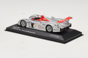 Audi R8 LMP #1 F. Biela / E. Pirro / T. Kristensen 24 Hours of Le Mans Winner 2001 Minichamps 1:43 400011201 Diecast — photo 3 of 4