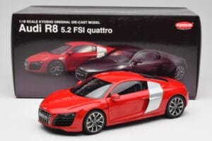 Audi R8 V10 Brilliant Red Kyosho 1:18 09216RR Diecast — photo 8 of 8