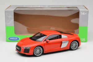 Audi R8 V10 Red Welly 1:18 18052W Diecast — photo 8 of 8