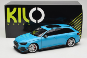 Audi RS4 B9 Avant Darwin Pro Blue Kilo Works 1:18 KLW002303 Diecast — photo 8 of 8